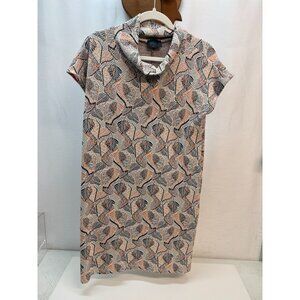 Mely NY Womans Dress Medium Abstract print  Mock Neck Pullon